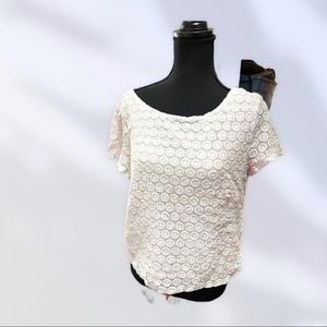 Lilly Pulitzer white Side zip blouse